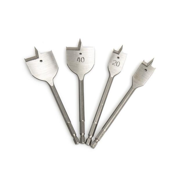 25mm Wood Paddle Spade Drill Bits High Carbon Steel For Hardwood Plastic