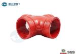 ASTM A536 Ductile Iron Grooved Fittings DN50 - DN300 With Lead Free Coating