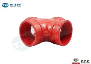 Quality ASTM A536 Ductile Iron Grooved Fittings DN50 - DN300 With Lead Free Coating wholesale