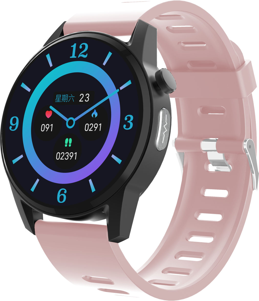 Hot Sell Full Touch Round Display Reloj Smart Watch Sw11z with ECG, Blood Pressure Hrv Monitor