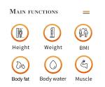 Ultrasonic Smart Body Fat Analyzer Scale Height Weight 205cm