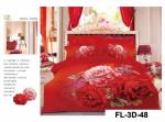 3D Reactive Printed Sheet Set 200TC Bedsheet