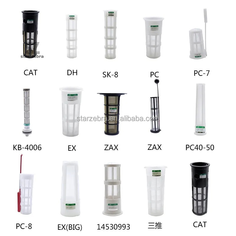 Manufacturing Plant Suitable Plastic and Stainless Steel Oil Tank Filter Screen for CAT Caterpillar ZAX PC SDLG SANY