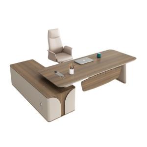 Quality 50mm Table Top L Shape Office Desk Customized Size Furniture for Modern Office wholesale