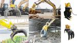 OEM Hydraulic Rotating Grapple For 1-55 Tons Excavator