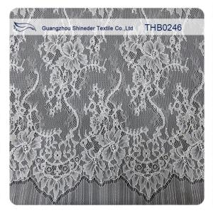 Quality Nylon Fashion Bridal Chantilly White Lace For Wedding Dresses wholesale