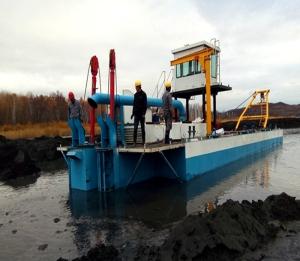 Quality Carbon Steel 200cbm/h River Sand Dredging Machine With Long Boom wholesale
