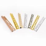 L Shape Aluminum Tile Trim 12.5mm Height 6463 Alu Material Electrophoresis