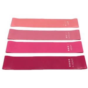 Quality 0.45mm Debossed Logo TPE Resistance Bands BSCI Eco Friendly wholesale