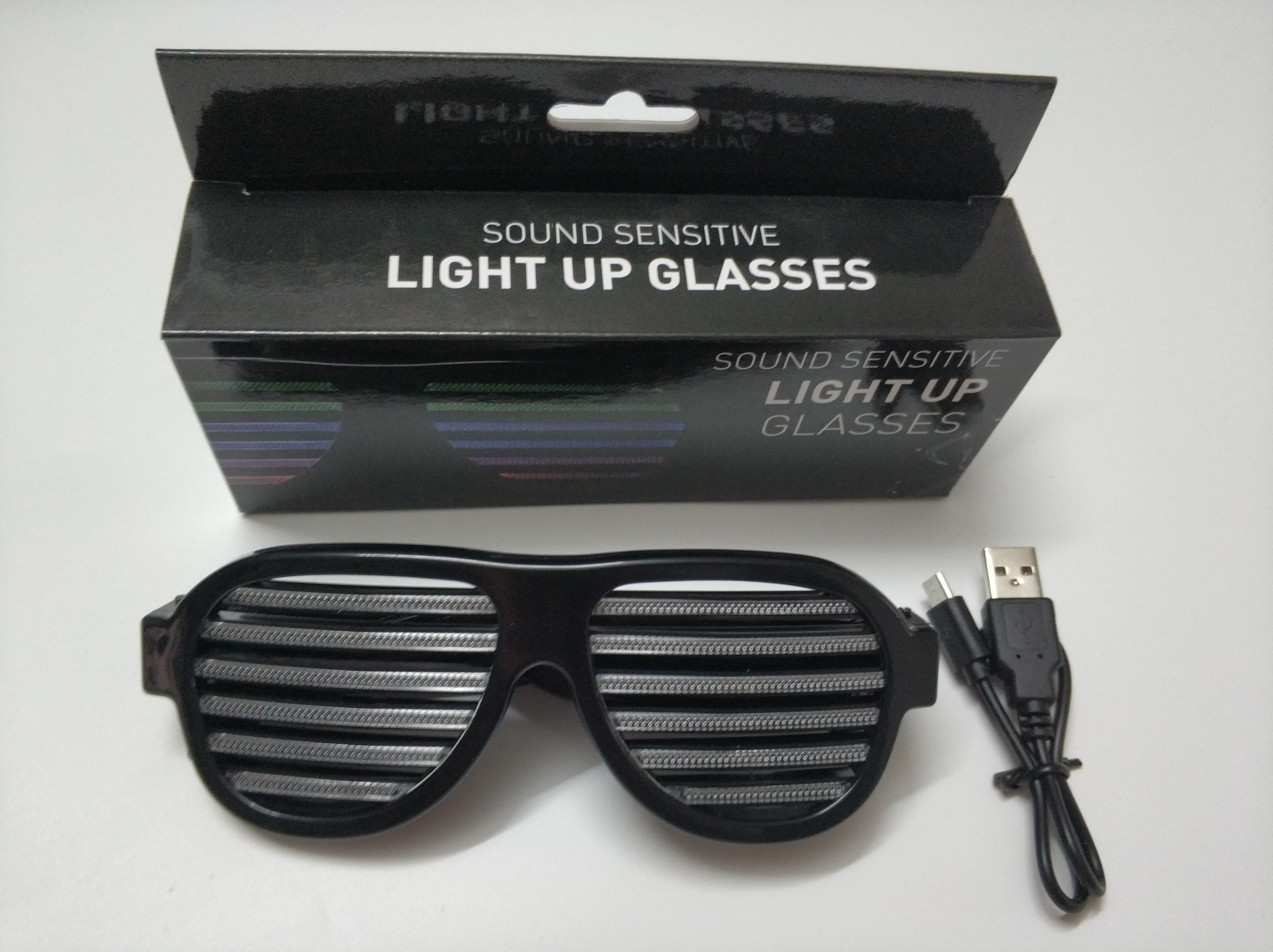 2019Hot Sales New Style Rechargeable LED Flashing Glasses for Promotion Gift Wear at Rave Concert Rave Party Dancing