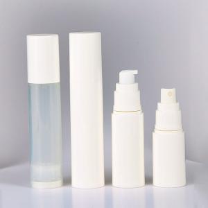 Quality Senior PAK Manufacture PP White Matte Vacuum Bottle 15ml 30 50ml Airless Bottle Bottling Spray Emulsion Customized Accepted wholesale
