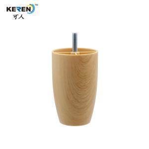 Quality KR-P0395W Natural Plastic Adjustable Cabinet Feet Wood Looking Surface Easy Install wholesale
