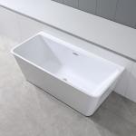 White Round Smooth Acrylic Freestanding Bathtubs