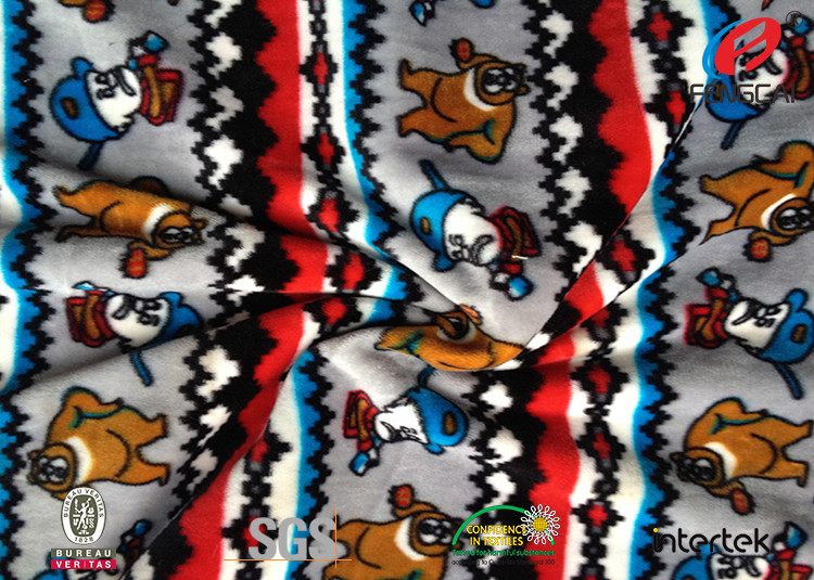 Arab Fashion Printed Velvet Velour Fabric , Polyester And Spandex Material