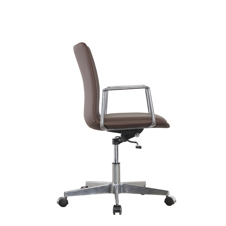 Rotating Electronic Leather Ergonomic Executive Office Chair High Back Five Star Base