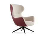 Designer Classic Furniture Fiberglass Lounge Chair Cloth Rotating Mad Joker