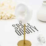 316 Stainless Steel Fashion Jewelry Earrings Gold Screw Back Ear Piercings Stud