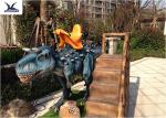 Moving Large Ride On Dinosaur 4 Meters Long For Outdoor / Indoor Amusement