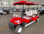 Red Color 4 Seater Golf Cart wheelbase 2420mm Ground clearance 120mm AC motor 3