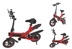 Quality Intelligent Compact Folding Electric Bike Adjustable Seat Height Pure Electric Folding Bicycle wholesale