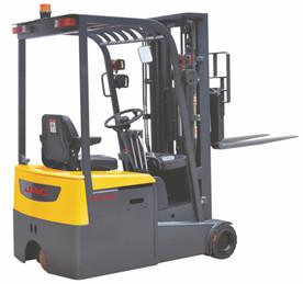 Quality Warehouse 3 Wheel Electric Forklift , Industrial Lift Truck 1500KG Load Capacity wholesale