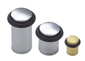 Quality electroplate rubber door stopper holder Door Clear Bumper manufactory wholesale