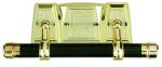 European Style Gold Casket Swing Bar Funeral Polished High Strength Customized