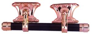 Quality Light Weight Casket Handle Hardware , Coffin Ornaments Swing Bar Antique Brass wholesale