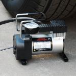 12v Metal Portable Air Compressor For Car Black Silver Color Single Cylinder