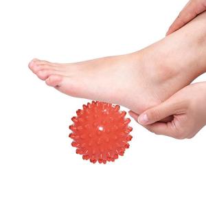 Quality 9cm PVC Fitness Spiky Hand Foot Massage Ball Red Trigger Points Foot Balls wholesale