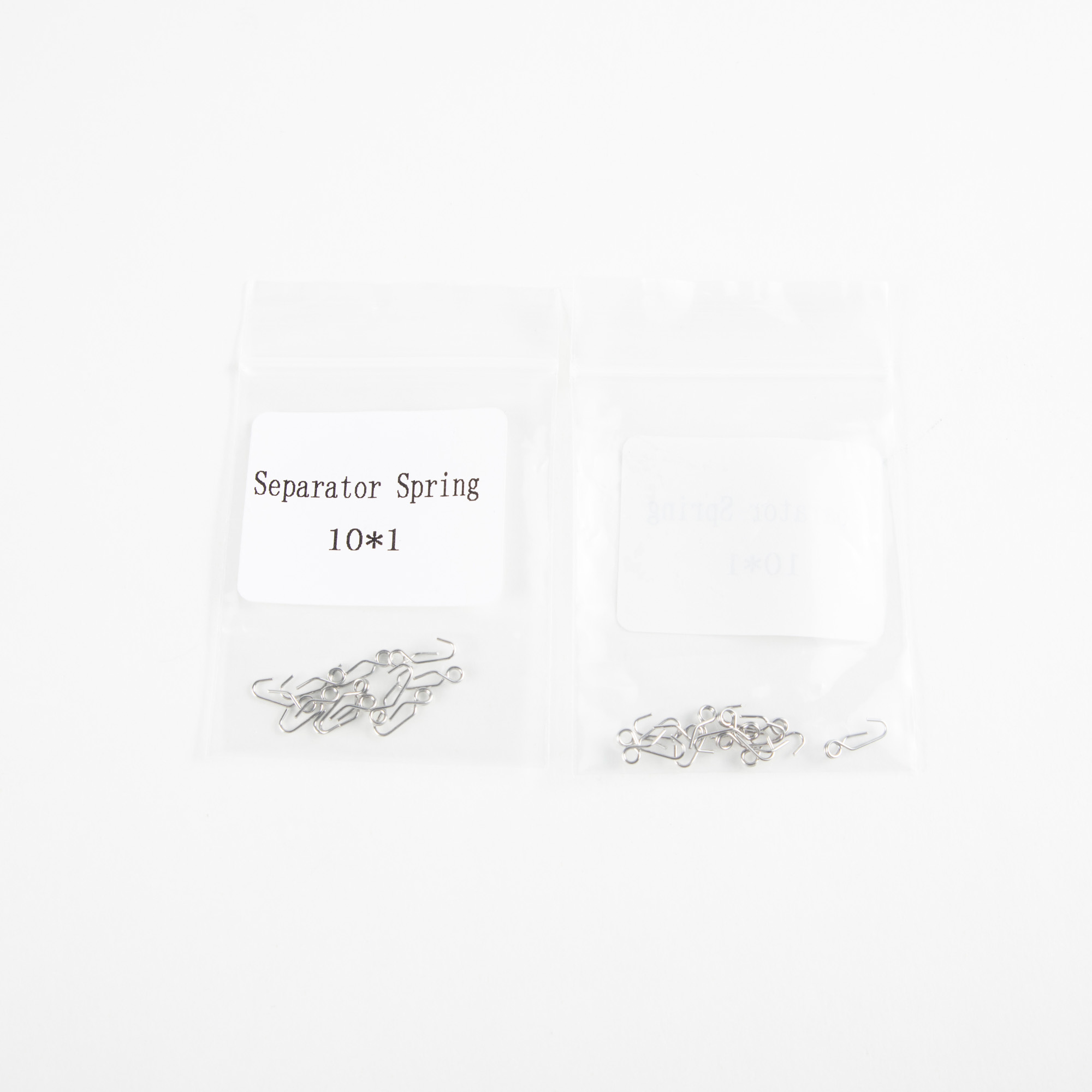 Long Shelf Life Durable Spacer Springs for Dental Clinics Pre-Banding Procedures in Class II Instrument Classification
