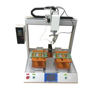 China YS-HX542 Two Working Platform PCB Soldering Machine For PCB Cable Connection Soldering on sale