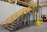 Prefabricated Metal Stairs Heavy Duty Steel Structure Galvanized Steel