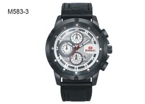 Quality BARIHO Analog Men's Quartz Watch Fashion Minimalist Leather Wristwatch M583 wholesale