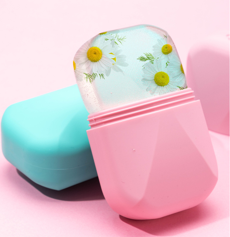 Facial Cooling Eye Body Skin Care Lift Glass For Ice Globes Ice Roller Made Of Silicone