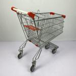 Russian Type Metal Shopping Trolley 125L Supermarket Grocery Trolly Cart