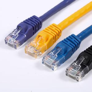 Quality Cat5E Cat 6 Cat6a UTP Ethernet Patch Cable Round For Communicate wholesale