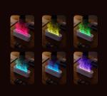 HOMEFISH Flame Humidifier Aromatherapy Machine 150ML Capacity RGB Flame Effect