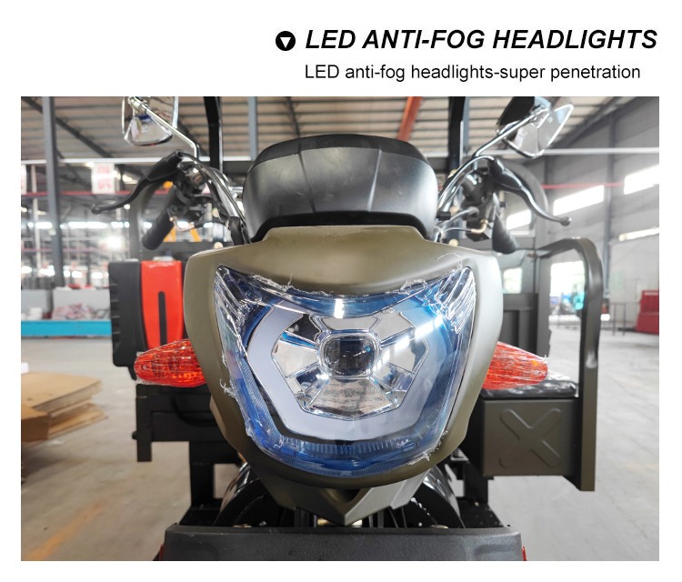 Open Body Type 12V Construction Dump Tricycles Cargo Three Wheel Tricycles Gasoline Passenger Tricycle