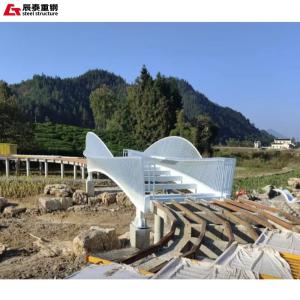 Quality Prefabricated Steel Truss Pedestrian Bridge Lightweight Structural Steel Bridge wholesale