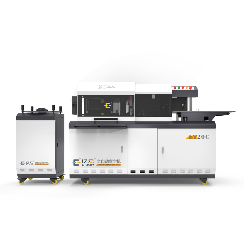 Flat Metal Slotting System EJON Channel Letter Bending Machine with V-Cutting and Flanging Function