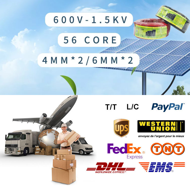 Electrical Wires DC Power Solar PV Cable With Plug Connector Temperature Control Switch