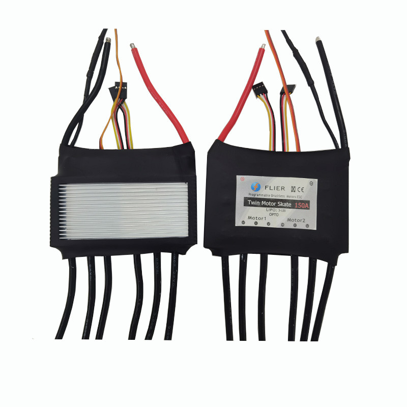 Ne Cd 150A 12S Electric Skateboard ESC Black Heatshrink Electric Brushless Controller