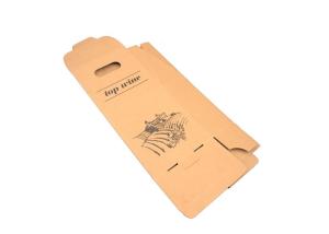 Quality Biodegradable Brown Wine Gift Box Packaging / Three Bottle Wine Gift Box wholesale