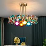 Chandelier lighting for dining room Home Decoration Gold Round Kitchen Fixture