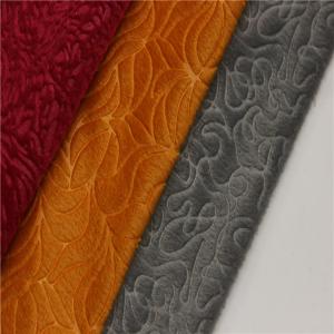Quality Washable Sofa Cloth Fabric Embossed Microfiber Fabric Modern Design wholesale
