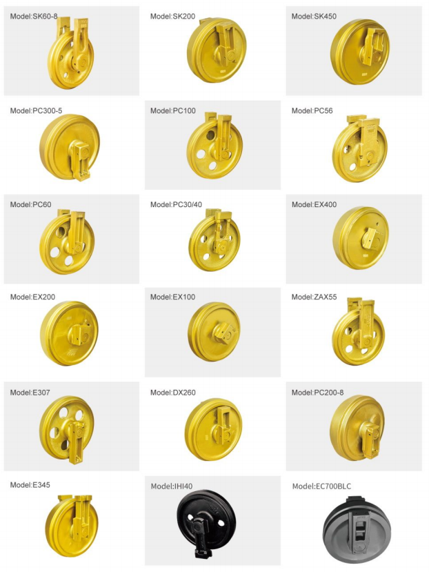 Excavator spare parts Komatsu PC200-8MO PC300-5 PC300-8 PC400-5 excavator idler assy