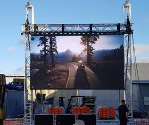 Quality Sports Advertising Outdoor Led Screen Hire P4.81 Energy Saving With 1-2 Years Warranty wholesale