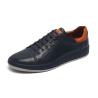 Buy cheap Cow leather Upper Dark Blue Lace Up Sneakers For Mens from wholesalers