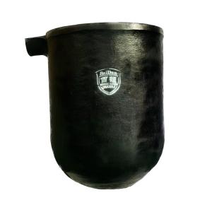 Quality 150kg Capacity Zinc Melting Crucible Round Shape Excellent Corrosion Resistance wholesale